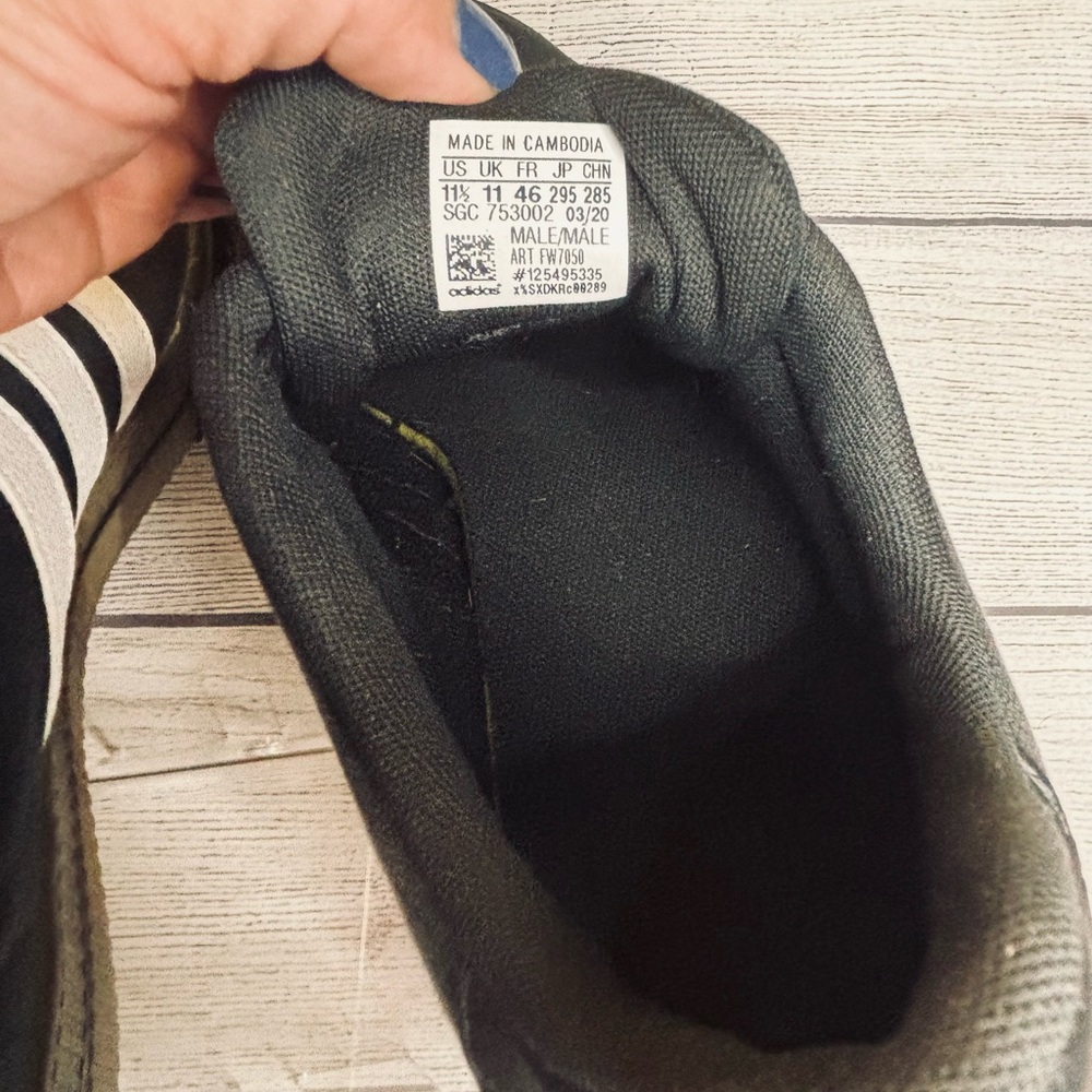 adidas Daily 3.0 'Translucent Outsole - Black White Mens 11.5 - Picture 6 of 6